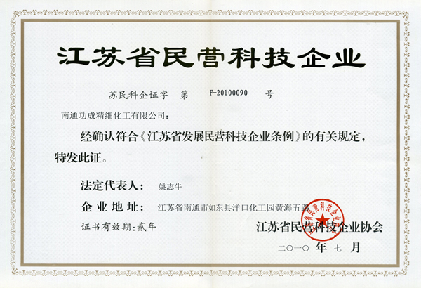江蘇省民營科技企業